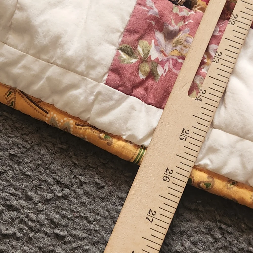 POTTERY BARN Pillow Case Sham Patchwork Floral Paisley Home Bedding 20 x 26